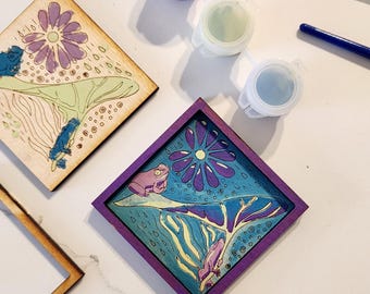 Miniature Frog Paint Kit: DIY Art Stocking Stuffer