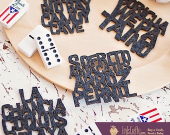 Puerto Rico Coasters // PR Birthday Gift //  Wood Drink Coasters // Boricua Gift // Puerto Rican Man Woman Gift // Em Is Crafty