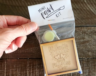 Miniature Paint Kit: Teeth with Fillings - Dentist Gift DIY