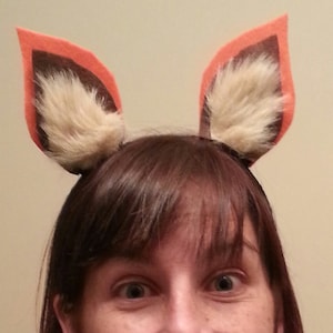 Opaska na głowę Fox Ears, damska, dziecięca, dziecięca, męska, kostium na Halloween Fox, minimalistyczny kostium, łatwy Halloween