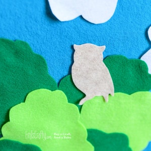 Forest Theme Party Decor // Felt Wall Montessori Learning // Kids gift ages 3, 4, 5, 6 // Learn with toys // Girl Boy image 7