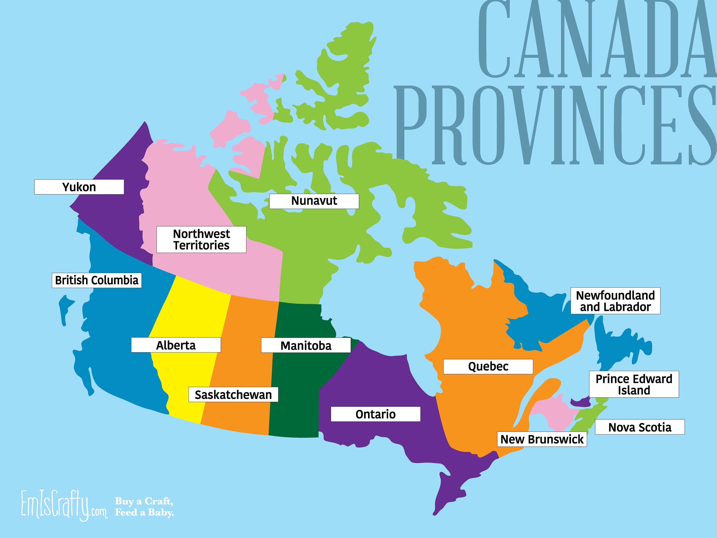Canada Map Provinces