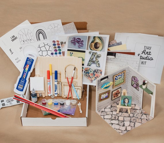 DIY Art Kit // Teen Teenager Kid Gift // Watercolor Paint Quill