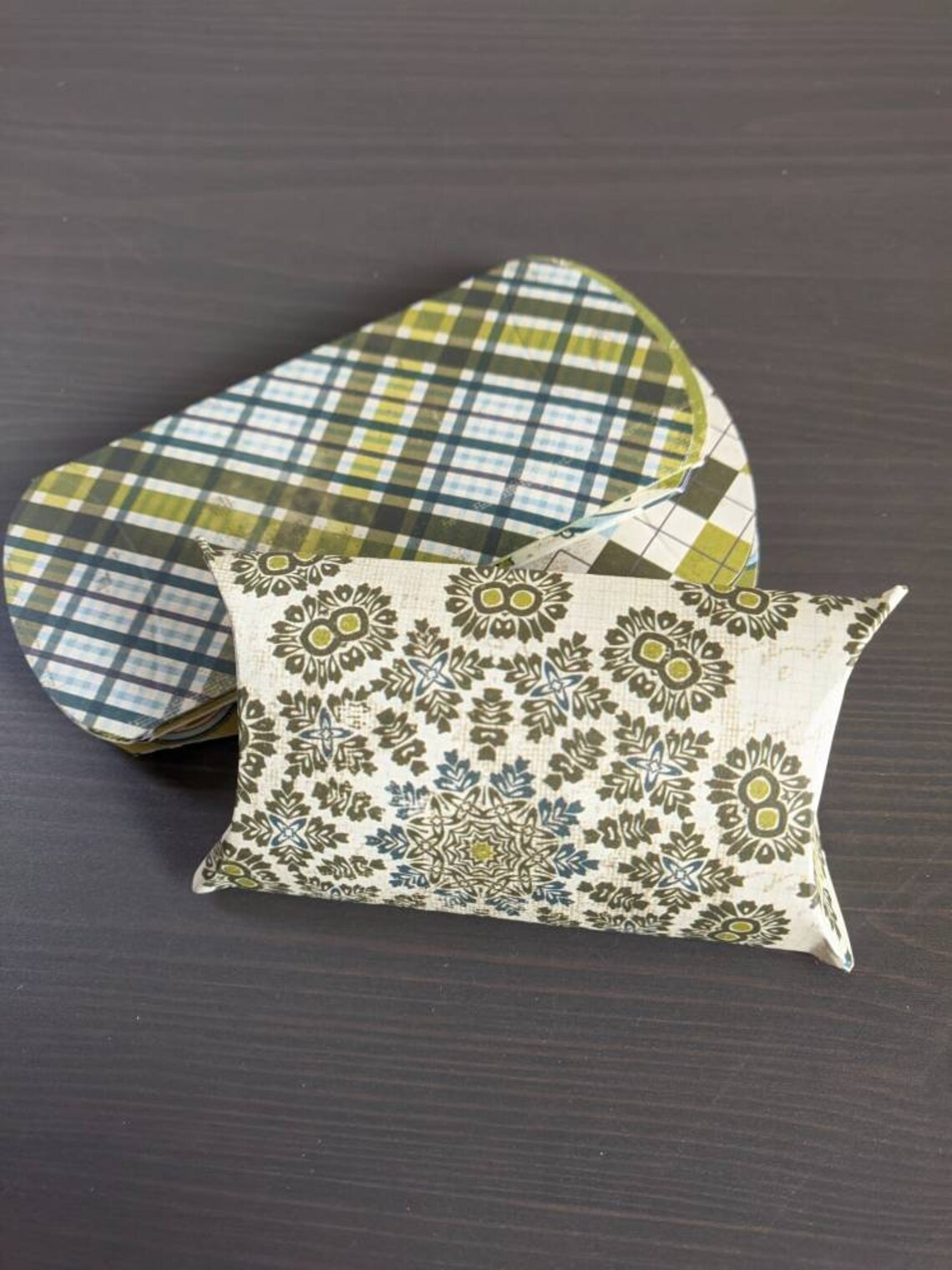 Retro Blue and Green/ Pillow Boxes / Favor Boxes/ Gift Boxes Etsy