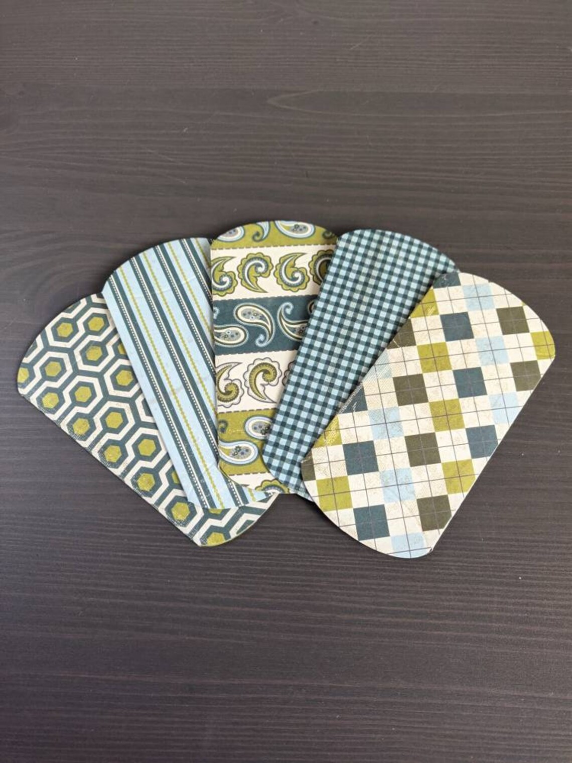 Retro Blue and Green/ Pillow Boxes / Favor Boxes/ Gift Boxes Etsy