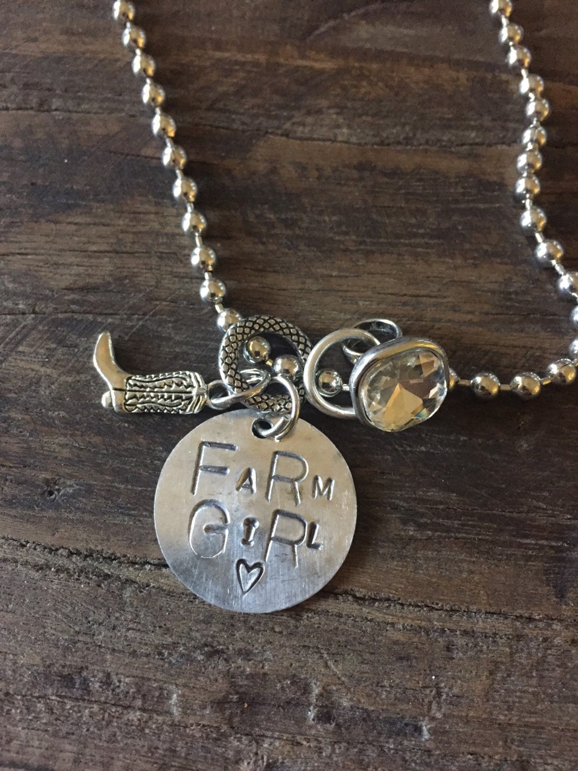 Farm Girl Necklace Etsy