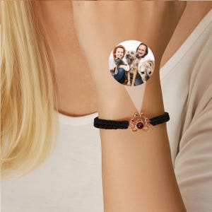 paw bracelet Pet Photo Projection Bracelet Pet loss bracelet Paw print jewelry Memorial Pet Photo Projection Bracelet Pet Lover Gift