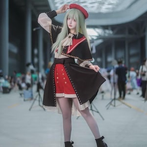 Costume cosplay Wakaba Mutsumi, tenue de scène Wakaba Mutsumi, Mortis Ave Mujica, costume fait main, ensemble cosplay complet, cosplay mode 2D