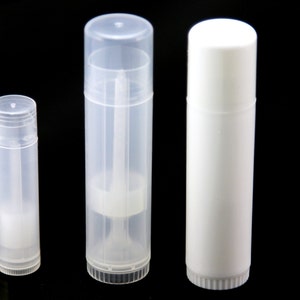 Empty Twist-up Tubes Lip Balm Deodorant Containers 20ml White Clear - Etsy