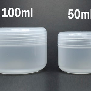 Empty Jar Containers Cosmetic Cream Lotion Bottle Makeup Craft Ointment 50 / 100 ml
