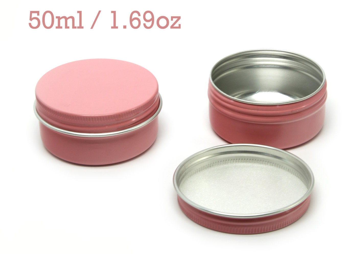 1oz Metal Flat Tins With Rolled Edge Covers - BeScented Soap and