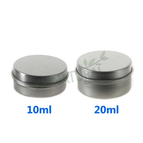 10X Empty Cosmetic Pots Lip Balm Container Jar Silver Aluminum Etsy