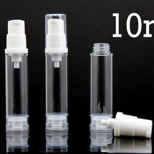 Gratis verzending - Lege Airless Pompflessen Transparant Wit Helder 10ml