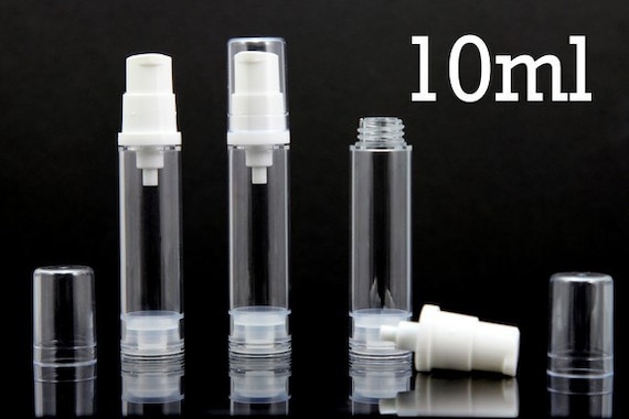 Free Shipping Empty Airless Pump Bottles Transparent White - Etsy