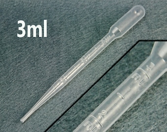 10 PcsTransfer Pipettes 3ml Graduated Dropper Disposable