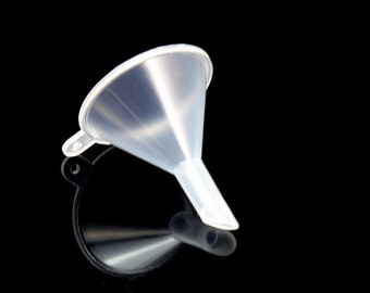 Free shipping - Small plastic funnel for filling small bottles fragrance perfume craft