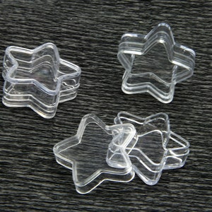 10x Kosmetisk Tom STAR Läppbalsam Burk Provbehållare Klar 5ml/0.17oz