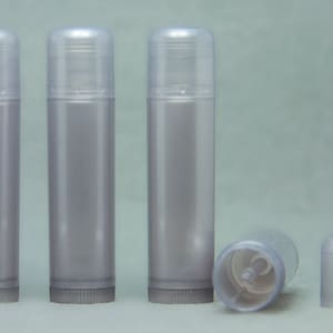 Recipientes vazios de tubos LIP BALM PRATA 0,15 onças (pacote de 10/50/100/300)