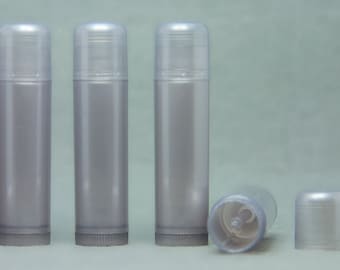 Empty LIP BALM Tubes Containers SILVER  0.15oz (package of 10/50/100/300)