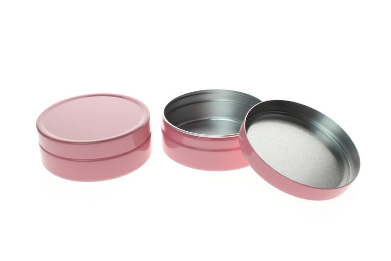 Free shipping Empty Pink Tin Cosmetic Pots Containers | Etsy