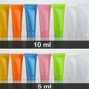Bunte leere Creme Tubes Behälter Reise 5ml 10ml