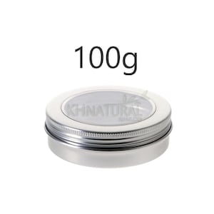 100ml View Window Aluminium Pots Tins Cosmetic Container Jar