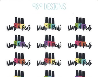 Manicure & Pedicure Stickers || Planner Stickers