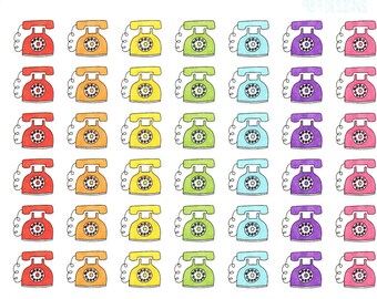 Vintage Telephones || Planner Stickers