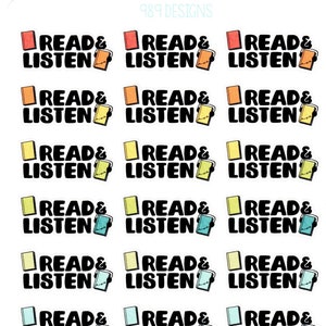 À lire et à écouter || Stickers agenda