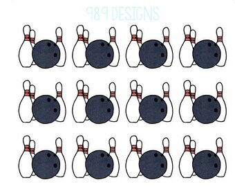 Bowling || Planner Stickers