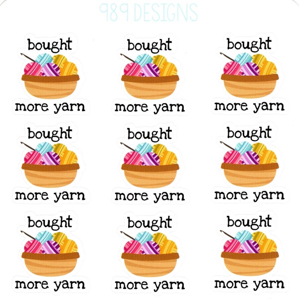 Bought More Yarn in both Knit and Crochet || Planner Stickers