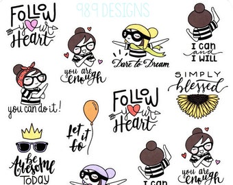 Lu Motivates - Planner Stickers - Motivation Planner Stickers - Motivate - Planner Girl