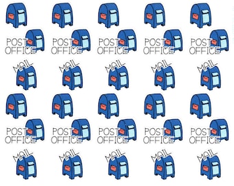 Mail/Post Office Planner Stickers || Planner Stickers
