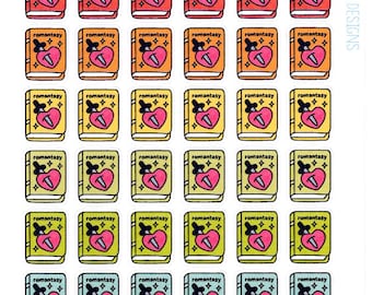 Romantasy Genre Stickers - Planner Stickers - Genre Stickers - Book Icons - Book Journal Stickers - Book Planner Stickers - Reading Stickers