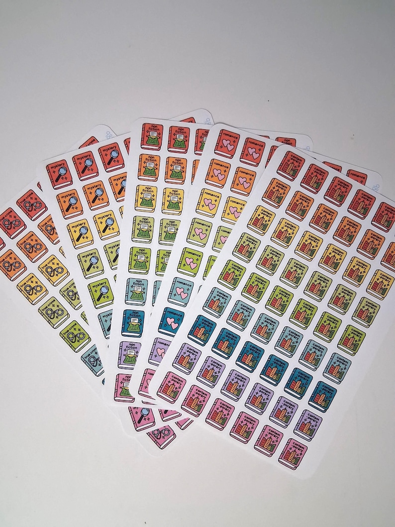 Adventure Genre Stickers - Planner Stickers - Genre Stickers - Book ...
