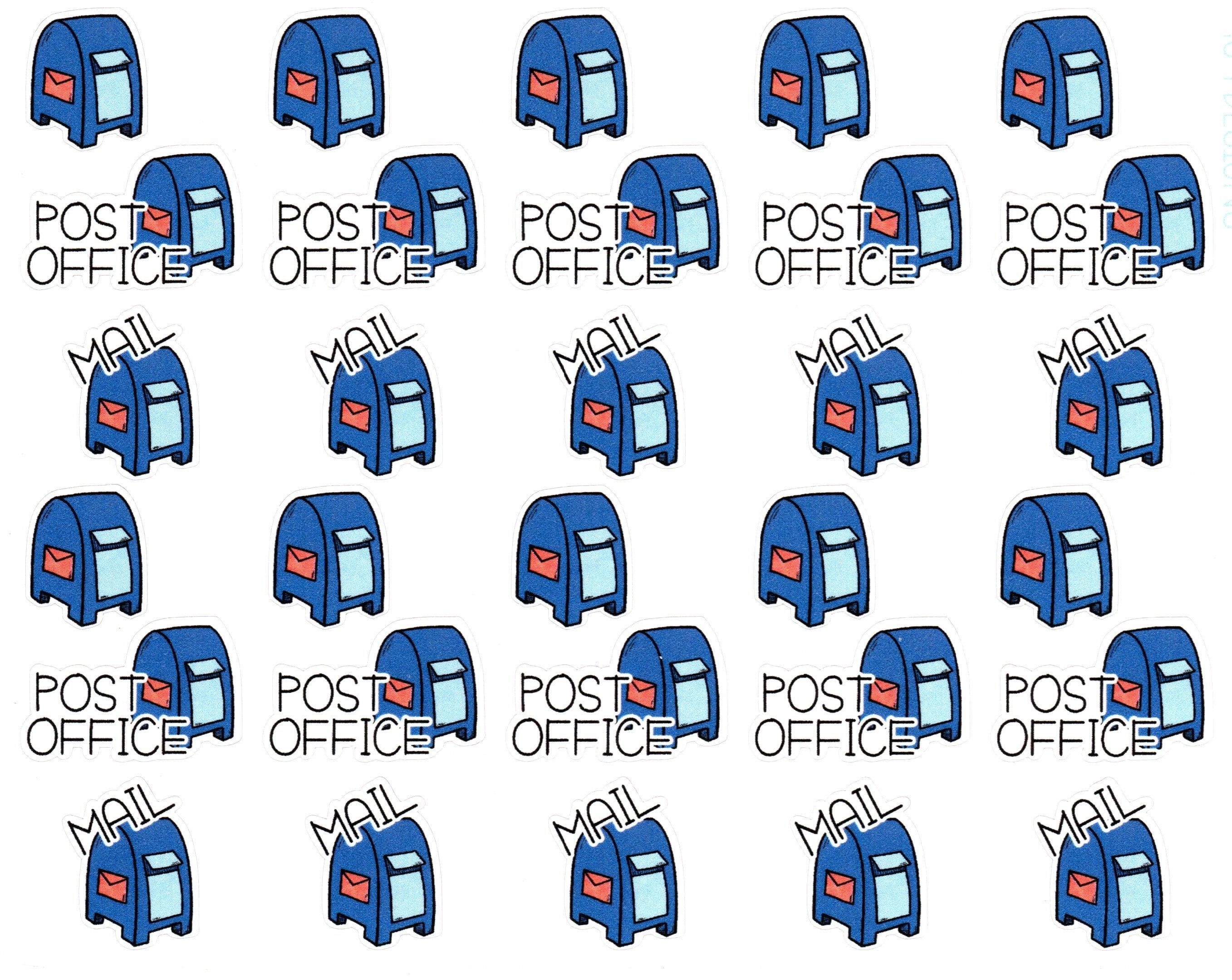 Mail/post Office Planner Stickers || Planner Stickers - Etsy