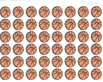 Basketballs || Planner Stickers