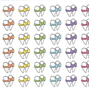 Tooth/Tooth Fairy Stickers - Planner Stickers - Dentist Stickers - Health Stickers - Tooth Fairy - Tooth - Icons