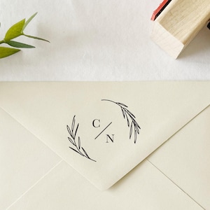 Wedding Save The Date Rubber Stamp.