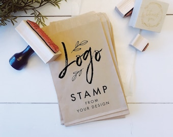 Custom Business Logo Stamp. Etsy Shop Stamp Logo. Branding Stamp. Wedding Monogram Stamp.