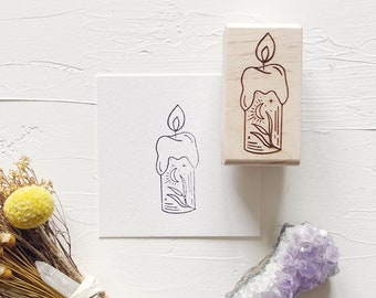Candle Stamp. Celestial Stamp. Planner Stamp. Journaling Stamp. Journaling supplies. Scrapbooking Stamp. BUJO stamp.