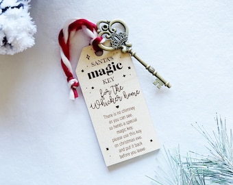 ENGRAVED Santa's Magic Key. Kids Christmas Eve Box Filler. Christmas Eve Gift. Santa Key Gift. Christmas Tradition for Kids. Ornament
