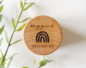 ENGRAVED Tooth Fairy Box. Personalized Tooth Fairy Box. First Birthday Gift Keepsake. Engraved Custom Wooden Tooth Fairy Box. Gift for Child