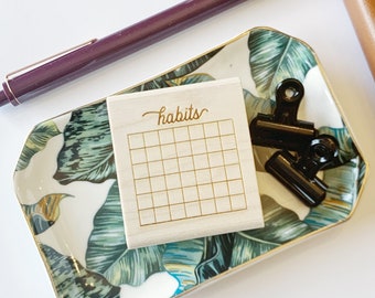 Bullet Journal Stamp. Habit Monthly Stamp Tracker. Bujo Stamp. Daily Planner Stamp. Habit Tracker. Rubber Stamp journaling. Exercise Stamp