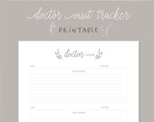 Baby Book Printable Template Doctor Visit Tracker Pages For Baby Book. Modern Gender Neutral Baby Book Printable. Doctor Tracker pages.