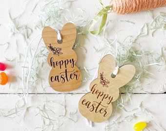 Wooden Personalized Custom Easter Tags. Easter Decor. Happy Easter Gift Basket. Easter name tags. Easter wooden name tags. Peeps Name tags.