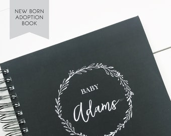 Adoption Baby Book. Custom Baby Book. The First Year Baby Book Adoption Version. Baby Shower gift. Custom Baby Book