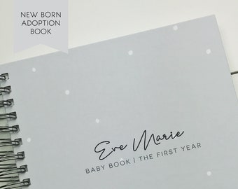 PERSONALIZED Adoption Baby Book. New born Baby Adoption Gift. Custom Adoption Book. Adoption Memory Book. Baby Book Custom Baby Book