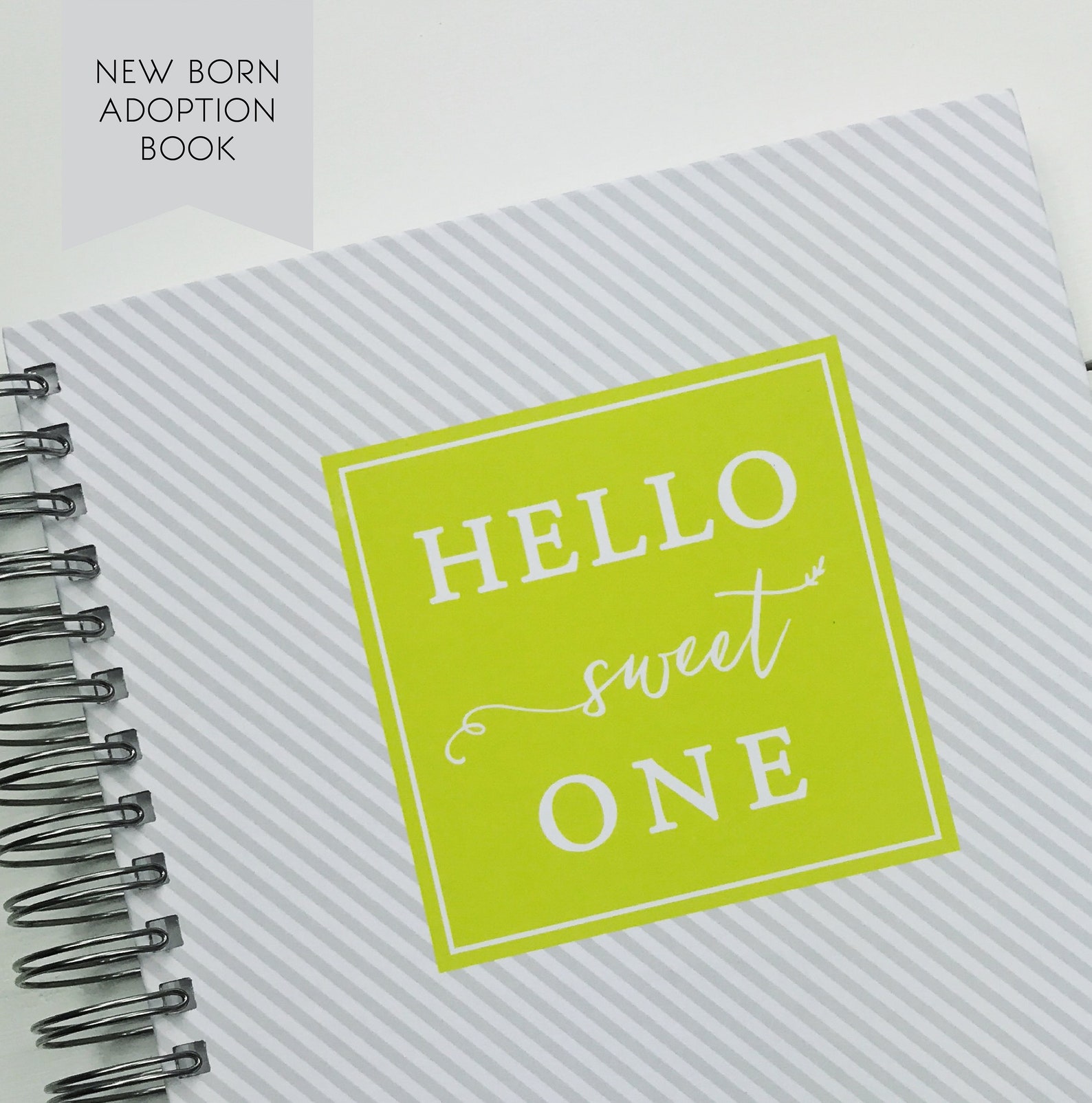 Modern Adoption Baby Book. Custom Modern Baby Book. Baby Book Etsy