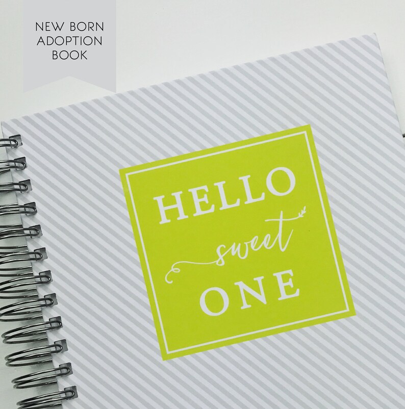 Modern Adoption Baby Book. Custom Modern Baby Book. Baby Book Etsy